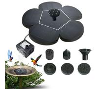 Fontaine solaire pour bain d'oiseaux, pompe à eau en forme de fleur, décorative silencieuse pour jardin, patio, terrasse, étang, paysage, environnement extérieur