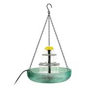 Fontaine Solaire pour Bain Oiseaux Cascade Décorative à 3 Niveaux avec