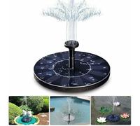 Fontaine solaire pour bassin - KCVV - Pompe solaire 1 4 W - Hauteur max 70 cm - 4 buses interchangeables