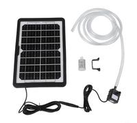 Fontaine solaire pour étang, pompe à eau solaire avec batterie de secours, fontaine solaire à 10 buses avec tube de 1,5 m pour bassin de jardin, piscine, aquarium cascade