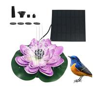 Fontaine Solaire pour Oiseaux | avec Buse Flottante et Fleur Réglable | Fontaine Solaire Décorative d'Extérieur | pour Bassin, Jardin, Terrasse, Parc, Paysage, Aquarium, Fête d'Été, Anniversaire
