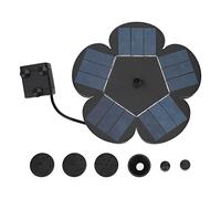 Fontaine solaire Style fleur de prunier, économie d'énergie, Stable, écologique, jardin, étang à oiseaux, rocaille, noire