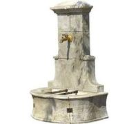Fontaine Jardin Pierre Reconstituée 79 X 49x 113 Cm Beige