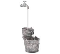 vidaXL Fontaine 244289 en polyrésine avec robinet et seaux - Électrique, style antique