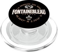 Fontainebleau France Coordonnées Napoléon et Fleur de Lis PopSockets PopGrip pour MagSafe