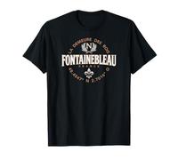 Fontainebleau France Coordonnées Napoléon et Fleur de Lis T-Shirt