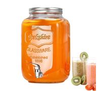 Fontaines À Boisson Pour Fêtes,Conteneur En Verre Étanche Avec Robinet,Distributeur de Jus avec Couvercle | Pour Citronnade Pique-Niques Terrasse Buffets Anniversaires Noël Mariages Nouvel An