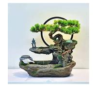 Fontaines Cascade Fontaine d'eau de Table Cascades d'intérieur Fontaines décorative avec lumière LED Conception bonsaï Artificiel Meilleurs Cadeaux(Petit)