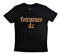 Fontaines D C Gothic Band Logo T Shirt Size L