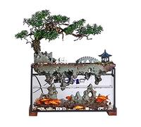 Fontaines de table Bureau Fontaine Waterfall Décor Intérieur Petits Rockers Cascades Fish Tank Tabletop Fontaine Convient pour Bureau À Domicile Chambre Décor Décor Fontaine de Bureau