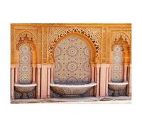 Fontaines décorées de mosaïques à FES，Puzzles Puzzle en Papier Abstrait 1000 Pièces Adultes Puzzles Haute Difficulté Cadeau d'apprentissage Créatif（38x26cm）-AF62