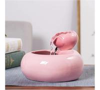 Fontaines d'intérieur, Fontaine Zen for décoration intérieure et extérieure, Table, Bureau, Chambre à Coucher, L 19,3 cm x l, H 15(Pink)