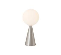 FONTANA ARTE lampe de table BILIA MINI LED (Nickel - Verre soufflé satiné et metallo)