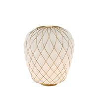 Fontana Arte Pinecone Lampe de table doré/blanc - large