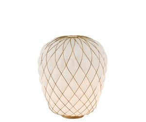 Fontana Arte Pinecone Lampe de table doré/blanc - large