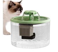 Fontana per Gatti - Dispenser Acqua Animali - Cascata Di Fiori, Finestre Prospettiche, Automatique Chat Acciaio avec pompe ultra silencieuse, ultra silencieuse, Finestra LED, Di F