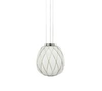 FontanaArte Pinecone Sospensione Media Pendelleuchte, chrome / blanc