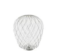 FontanaArte Pinecone Tavolo Grande Tischleuchte, chrome / transparent