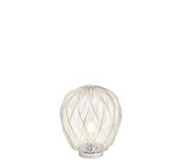 FontanaArte Pinecone Tavolo Media Tischleuchte, chrome / transparent