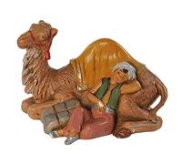 Fontanini Berger endormi avec chameau 12 cm en résine Figurine crèche de Noël (F-40)