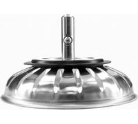 Fontastock FSKFAC003 Bouchon de panier avec tamis pour évier de cuisine de cuisine, acier inoxydable, caoutchouc d'étanchéité