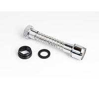 FontBrico A-1116355 Extension de robinet de cuisine | Atomiseur flexible pour évier | Aérateur robinet de cuisine | Aérateur extensible pour évier de cuisine | Tube de 125mm | Laiton