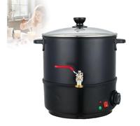 Fonte à Cire pour Fabrication de Bougies, Récipient Anti-Adhésif pour Cire, Grand Pot Électrique de Fusion de Cire avec Bec Chauffant et Contrôle de Température 10L
