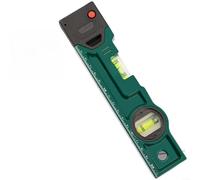 Fonte d'aluminium solide pour niveau d'esprit avec bulle de haute précision, base magnétique puissante, marquages à double échelle et extrémités absorbant les chocs pour des mesures précises dans