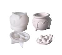 Fonte de pot de stockage en élastomère, Bone bubble storage, D | Pot de stockage en élastomère orienté moulé pour l ' artisanat, lampes à cire, productions de colophane, non mortel,