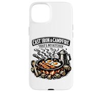 Fonte et feu de Camp Thats My Kitchen Camping Coque pour iPhone 15 Plus