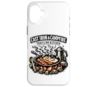 Fonte et feu de Camp Thats My Kitchen Camping Coque pour iPhone 16 Plus