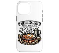 Fonte et feu de Camp Thats My Kitchen Camping Coque pour iPhone 16 Pro Max