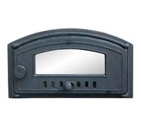 FONTE PORTE COUPE-FEU ARGILE FOUR PAIN FUMOIR POÊLE EN FAÏENCE PIZZA