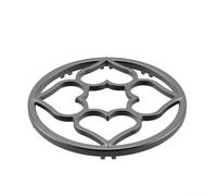 Fonte pour cuisinière à gaz pour réducteur à anneau conçu pour s'adapter aux brûleurs de 19 cm, compatible avec les petits ustensiles de cuisine, y compris les casseroles et les théières