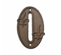 Fonte - Signe / Plaque - Traditionnel - Maison Numéro - Zero (0)