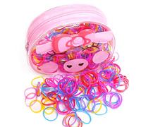Fontee® 400 Morceaux Multicolore Attache Cheveux Bandes en Caoutchouc Élastique pour les Bébés Filles, Surtout pour les petites filles avec moins de volume de cheveux…