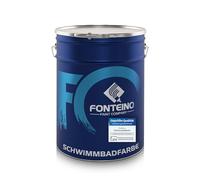 Fonteino Peinture piscine-bassin béton ciment mosaïque - Blanc pur RAL9010-2,5L