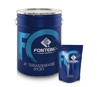 Fonteino Peinture résine époxy - pour sol en béton terrasse - Imperméable - Bleu outremer 2,5KG