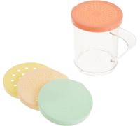 FONTEME Shaker de dragage en polycarbonate de 283,5 g, lot de 1 | Rond | Empilable | EZ à laver | Parfait pour le sel, le poivre, le sucer, le fromage, les herbes, les mélanges, les frottements et les