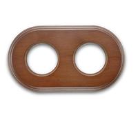 Fontini 31-802-21-2 - Cadre bois hêtre 2 éléments colonial vieilli Pack