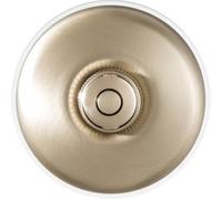 FONTINI - Bouton Poussoir Carillon Porcelaine Blanche Coque Dorée