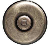 FONTINI - Bouton Poussoir Carillon Porcelaine Noire Coque Bronze