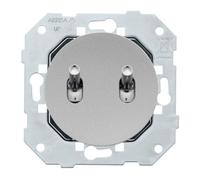 Fontini - Double Bouton Poussoir ALU Avec Manette Chrome DOM