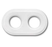 Fontini garby - Cadre 2 éléments garby porcelaine blanc pack