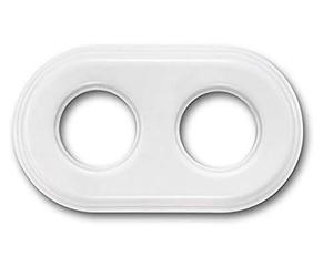 Fontini garby - Cadre 2 éléments garby porcelaine blanc pack