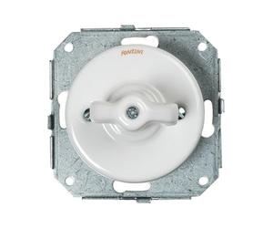 Fontini - Garby Colonial - Double Va & Vient Manette Porcelaine Blanche