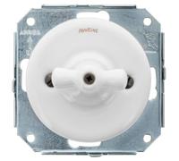 FONTINI - GARBY COLONIAL - Interrupteur Va & Vient et Manette Porcelaine Blanche