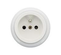 FONTINI - GARBY - Prise avec terre Porcelaine Blanche 16A-250V Réf. 30208173