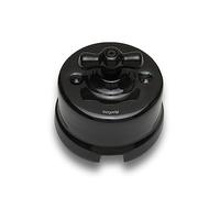 FONTINI - Interrupteur Va & Vient Porcelaine Noire 10A-250V