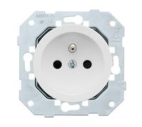 FONTINI - Lot de 6 prises 2p+t + plaques BLANC DOM